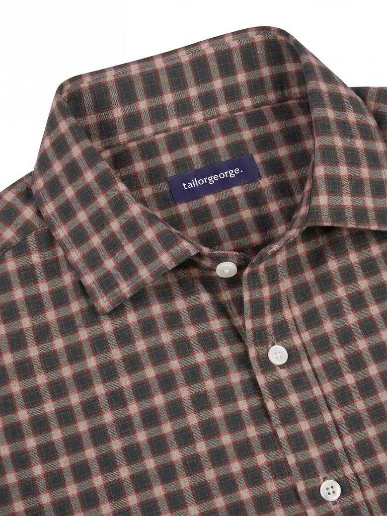 Easy-iron plain white poplin shirt