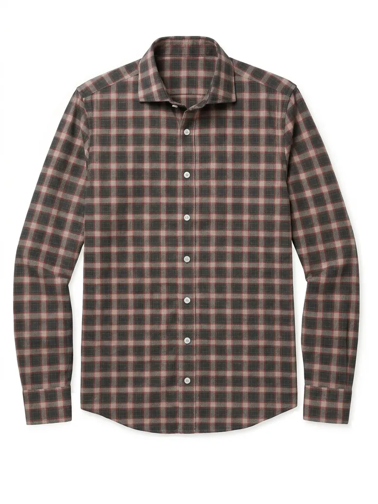 Easy-iron plain white poplin shirt