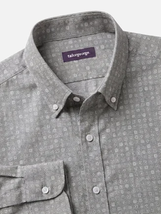 Very light patterned flannel shirt