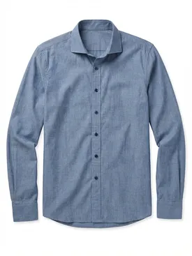 Indigo Blue Chambray Shirt