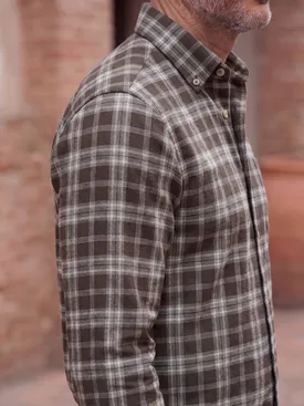Checked brown Flannel Shirt