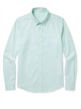 Plain green Oxford Shirt