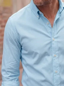 Plain blue Oxford Shirt