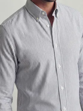 Striped Gray Oxford Shirt