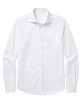 Plain white Linen Shirt