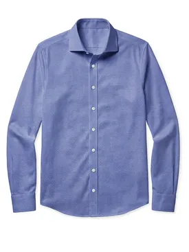 Solid Blue Oxford Shirt