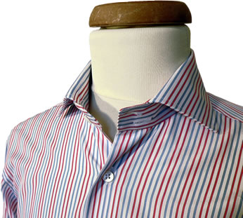 Easy-iron plain white poplin shirt