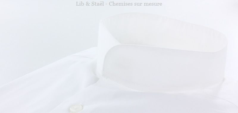 Easy-iron plain white poplin shirt